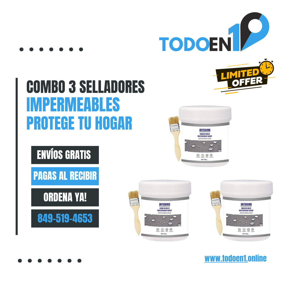 🔒 Protege tu Hogar con el Combo Waterproof: ¡3 Veces más Resistencia! 🏠