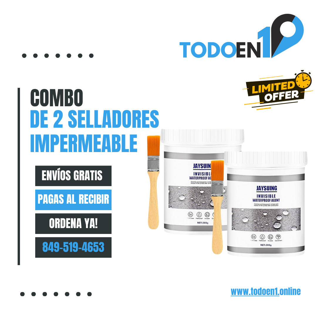 "Combo de 2 Selladores Waterproof para Máxima Resistencia 🚀💧"¡Protección Doble!