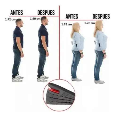 👟 Plantillas Elevadoras Invisibles 😮‍💨 ¡Camina más alto, vive con más seguridad!🚶‍♀️