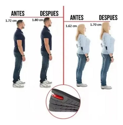 👟 Plantillas Elevadoras Invisibles 😮‍💨 ¡Camina más alto, vive con más seguridad!🚶‍♀️
