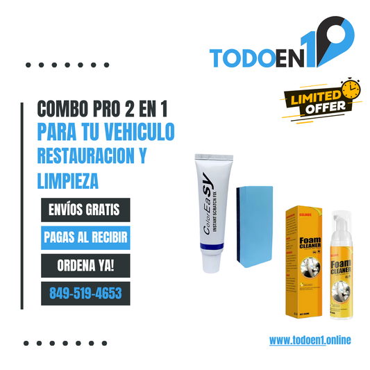Combo Pro: Reparación exterior + limpieza interior en minutos ¡Tu auto merece este tratamiento de lujo!