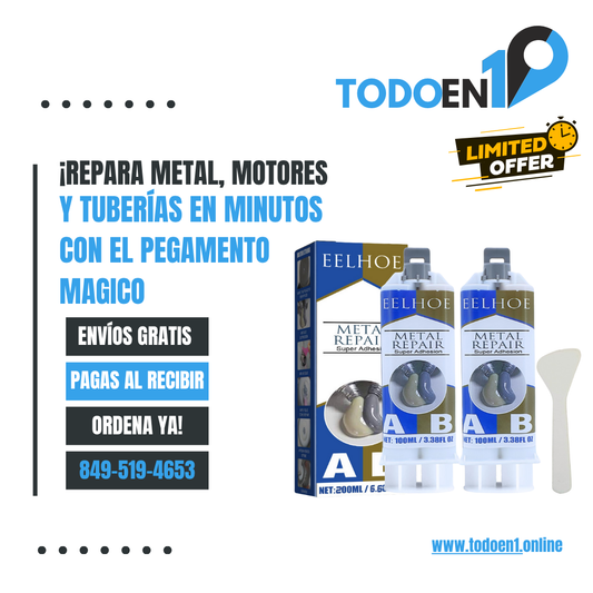 💥¡Repara Metal, Motores y Tuberías en Minutos — Sin Soldadura!🛠️