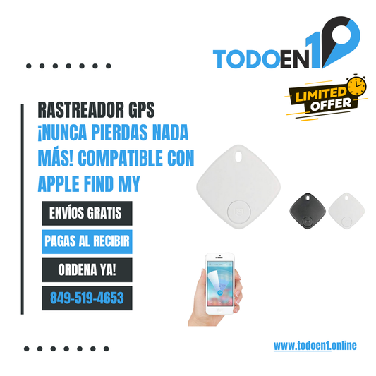 🔍 ¡Nunca Pierdas Nada Más! Rastreador GPS Compatible con Apple Find My 📱✨