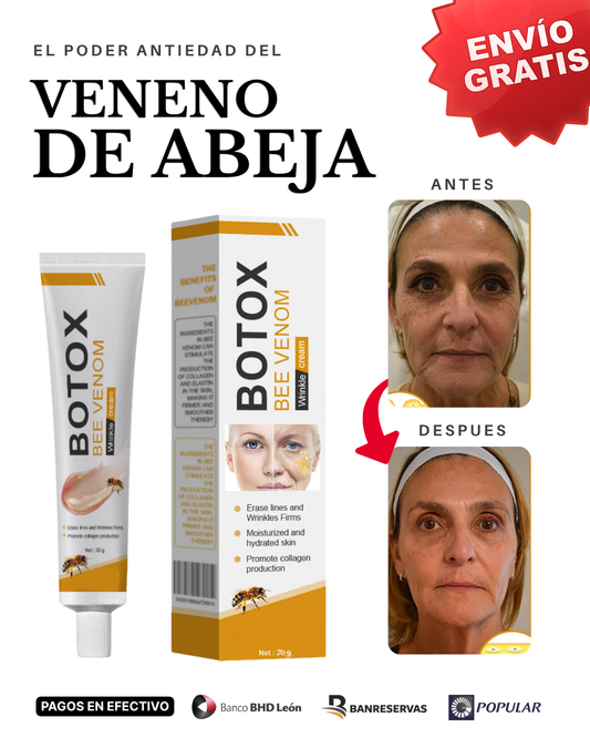 ❌¡Adiós Botox! Descubre la crema con🐝Veneno de Abeja que rejuvenece tu piel naturalmente💉