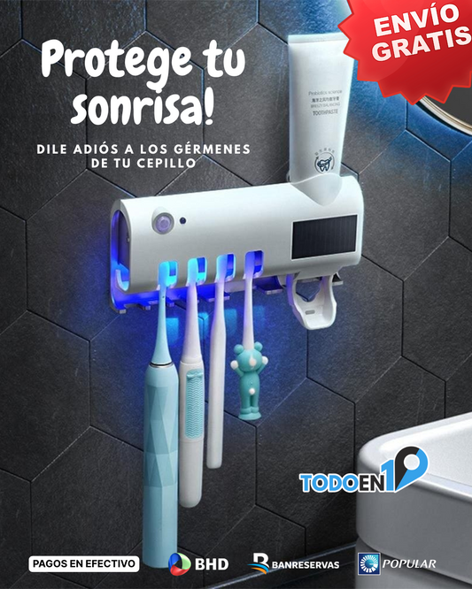 🔬💥Tecnología UV que desinfecta tu cepillo en minutos. ¡Salud bucal real!😷💧