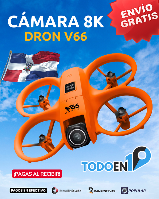 🎬Captura el Mundo Desde el Cielo con Calidad 8K 🚁✨Con el Dron V66 📸