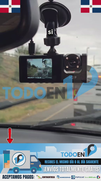 📹 ¡Graba Todo! Cámara 3 en 1 para Tu Vehículo🚘¡Tu Mejor Aliado en Caso de Accidentes!💥